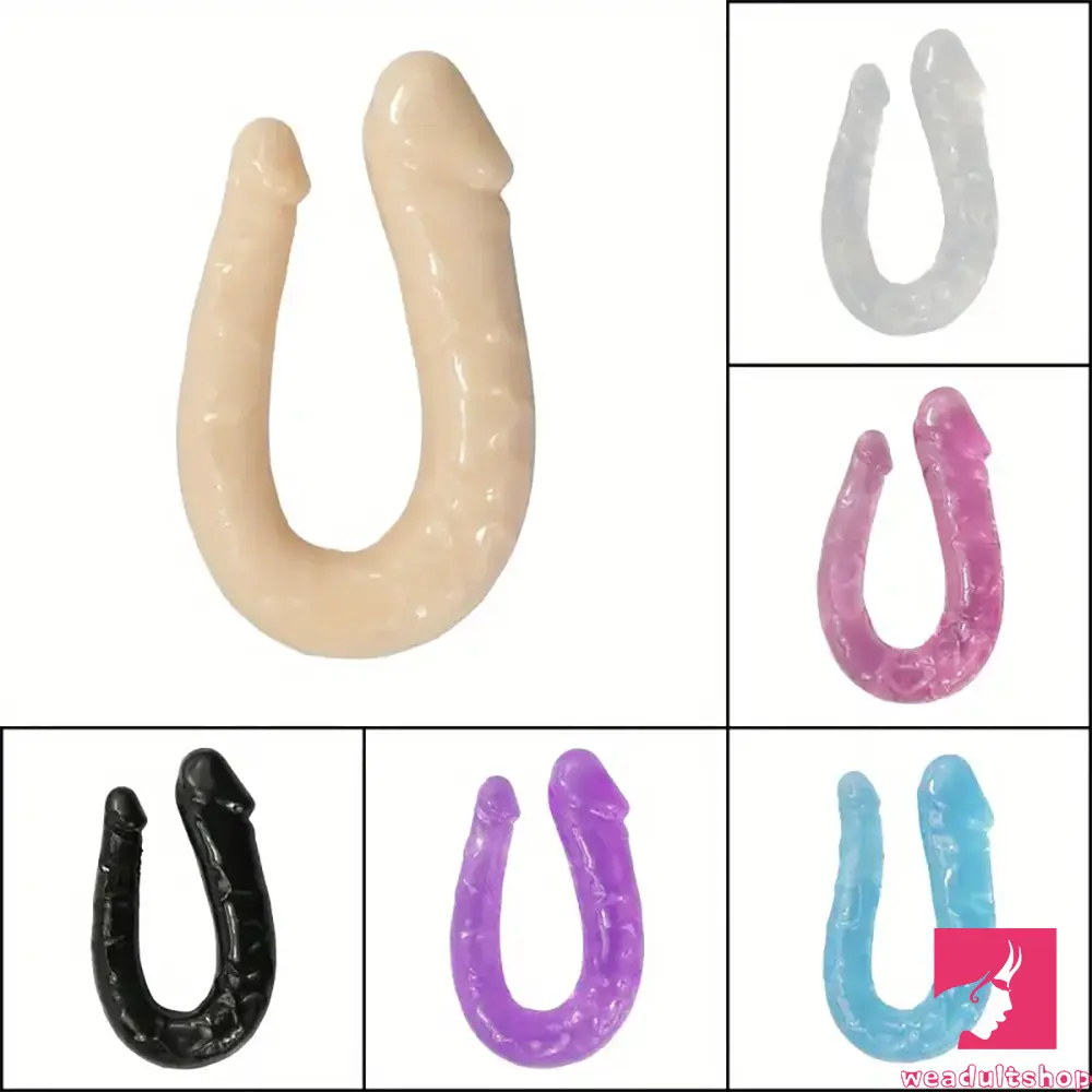 Penis-calloused-5.51in U-shaped Double Headed Penis Real Dildo For G-Spot Sex