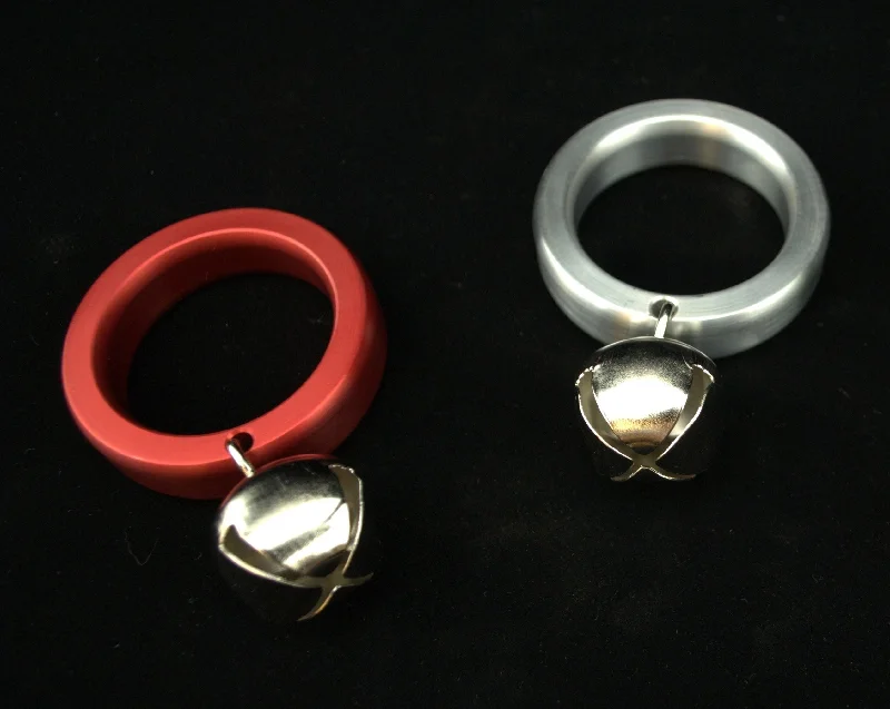 cock ring performance style-Jingle Balls Chubby Style Cockring in Aluminum