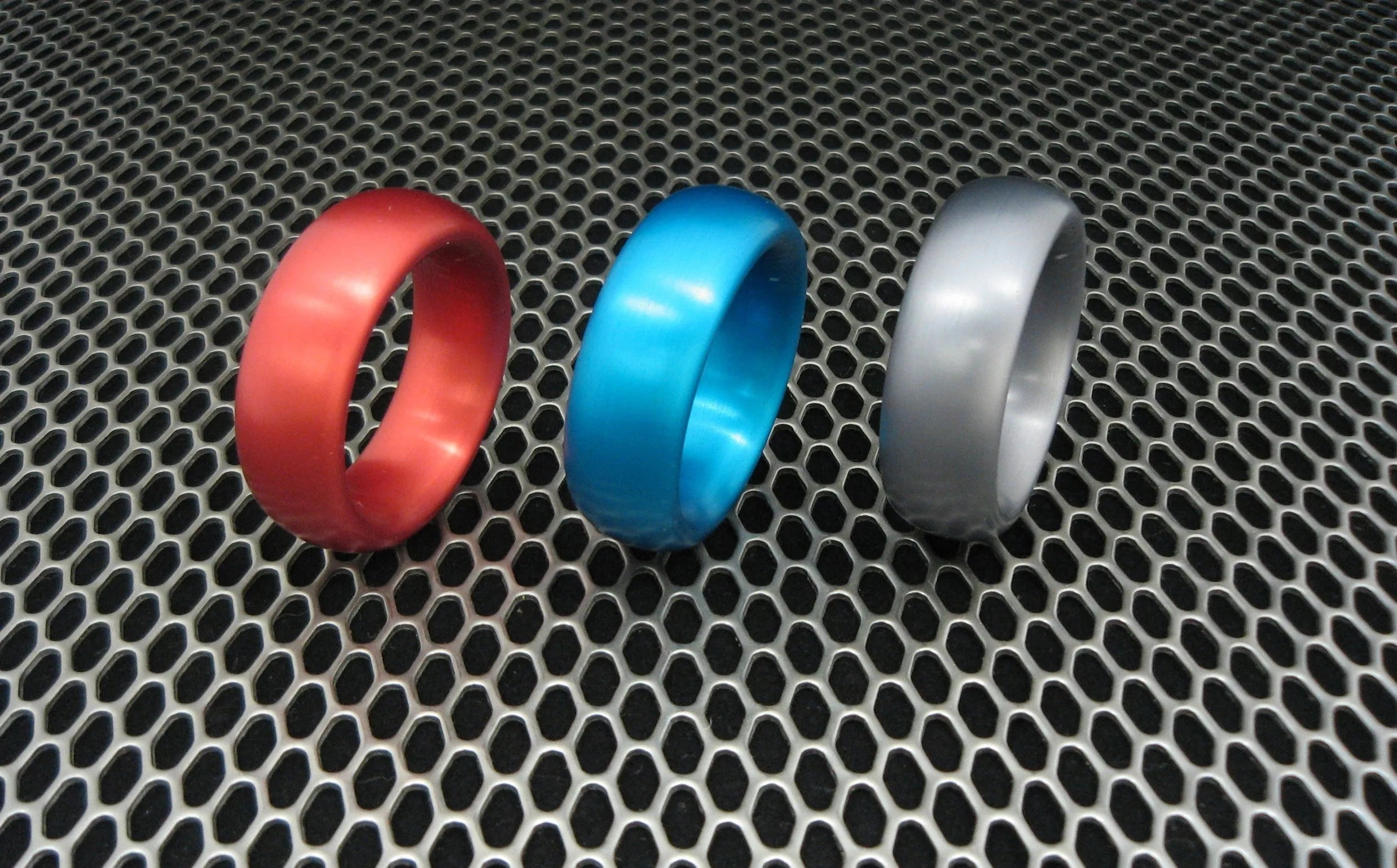 cock ring smooth style-Donut Style Cockring in Anodized Aluminum