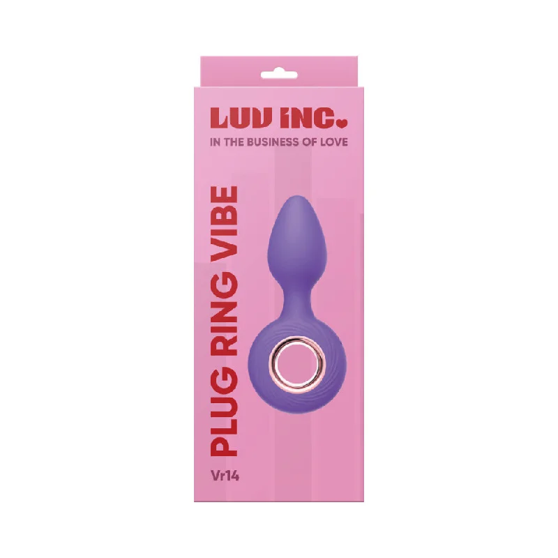 anal toys with flexible tip-Luv Inc Vr14: Plug Ring Vibe Purple