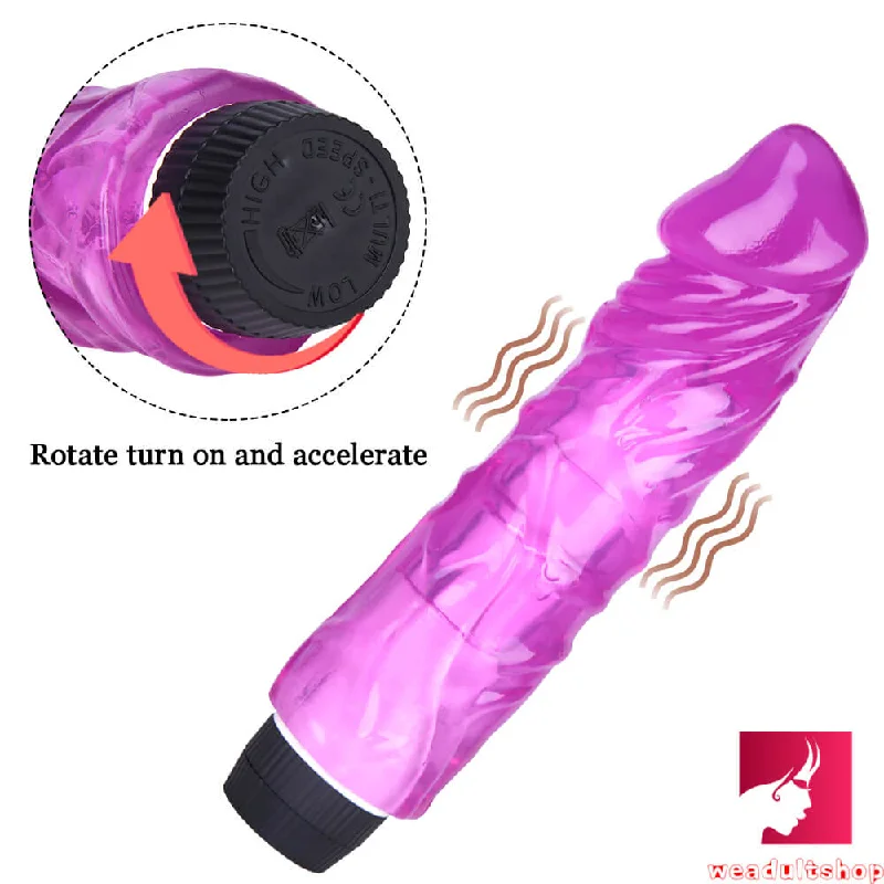 Penis-energetic-8.46in Realistic Thick Wireless Vibrating Dildo TPE Sex Toy