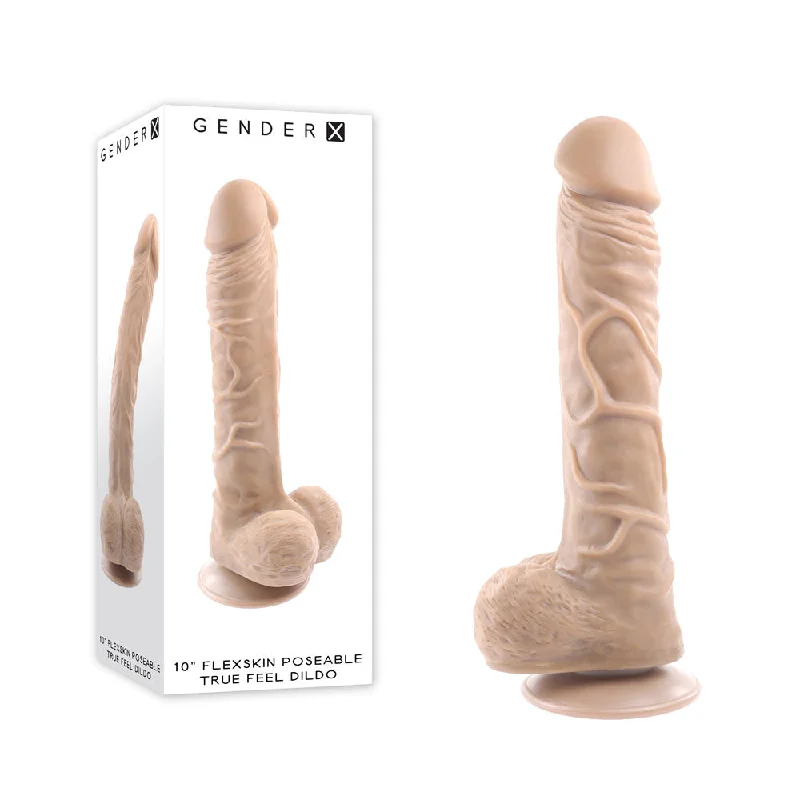 penis-injury-prevention-guide-Gender X 10'' FLEXSKIN POSEABLE TRUE FEEL - Light