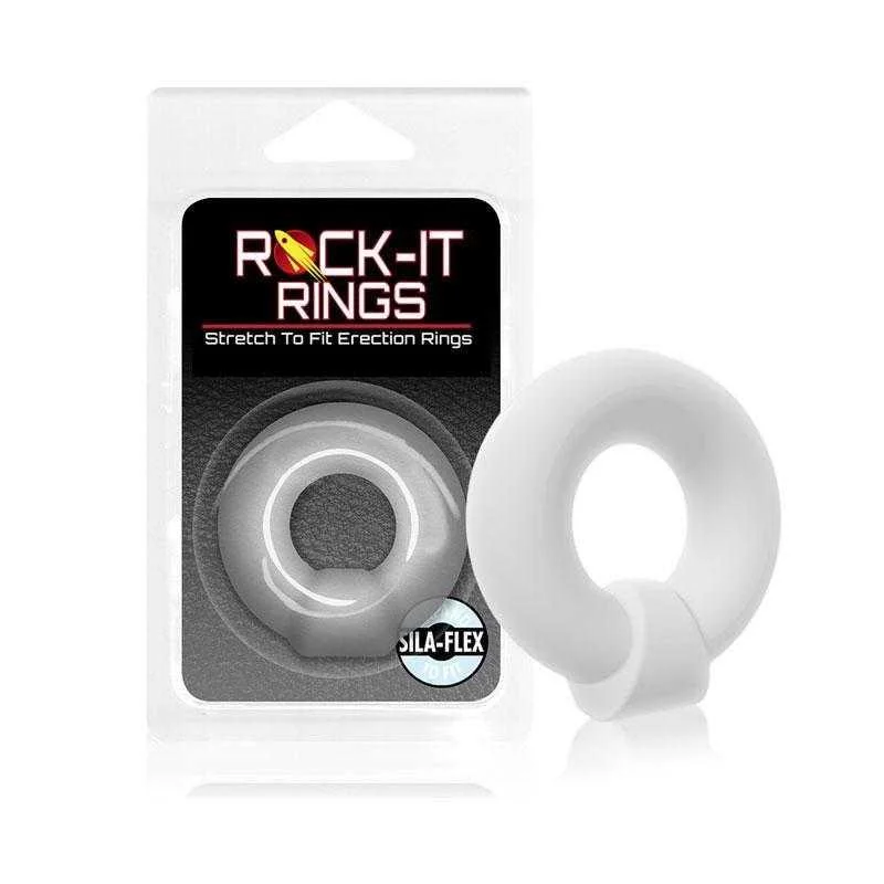 anal toys with sturdy tip-Rock-it Rings MEGA Ring - C-Ring - Translucent