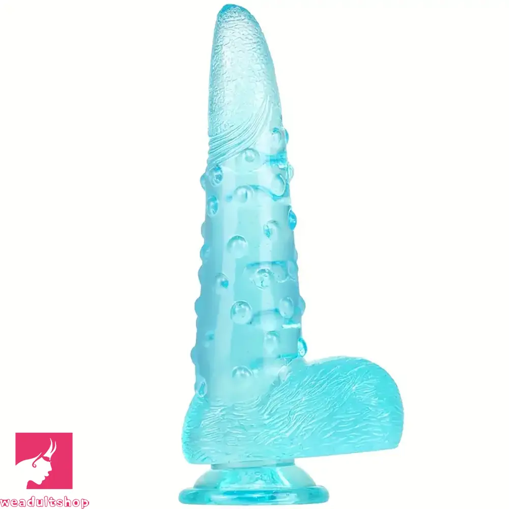 Penis-brittle-8.86in Clear Green Octopus Tentacle Spiked Big Dildo For Women Sex