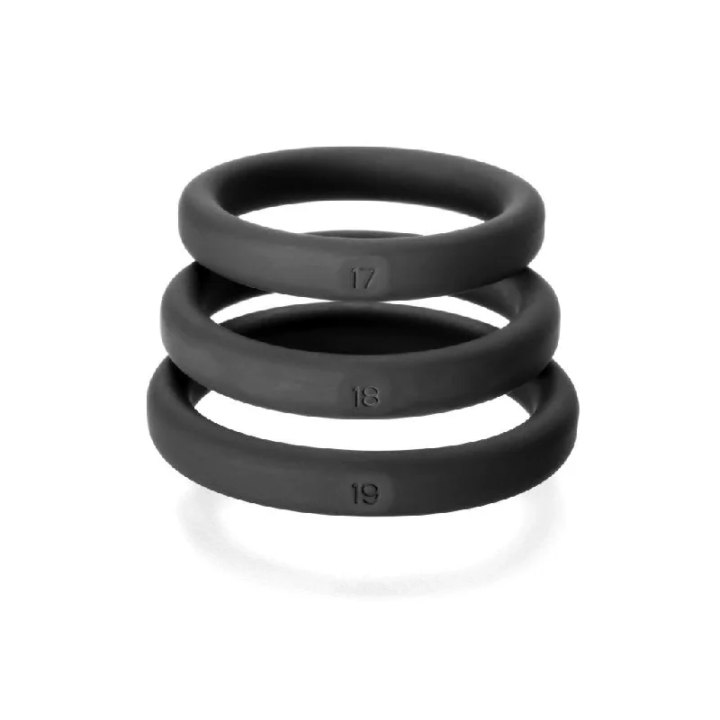 anal toys for gentle nights-Xact-Fit Silicone Rings Large 3 Ring Kit