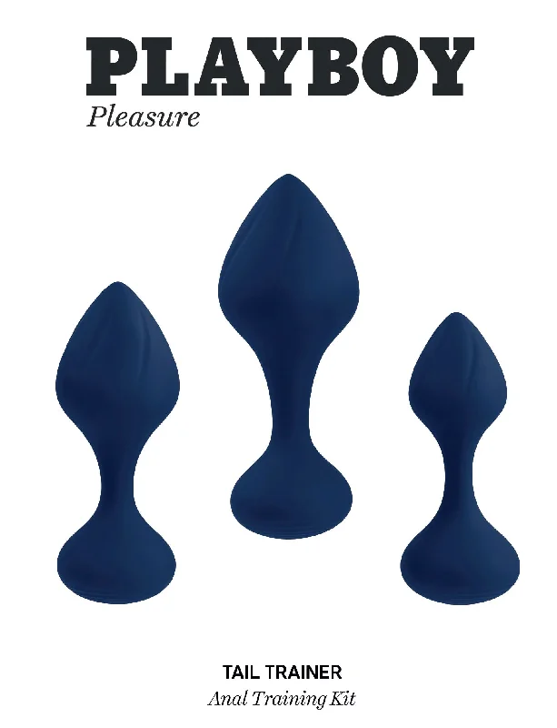 anal toys for erotic fun-Tail Trainer - Anal Training Kit - Navy