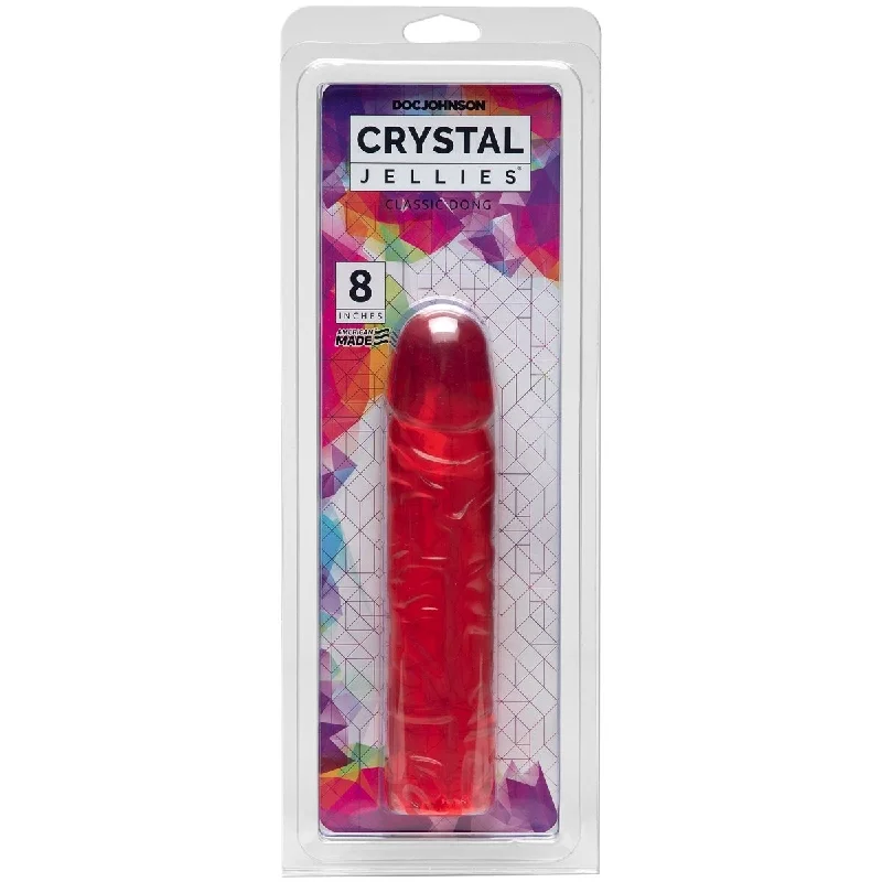 penis-odor-prevention-ideas-Crystal Jellies Classic 8 Inch - Pink