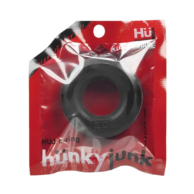 anal toys for erotic fun-hünky junk HÜJ Silicone Blend Ring - Tar Black