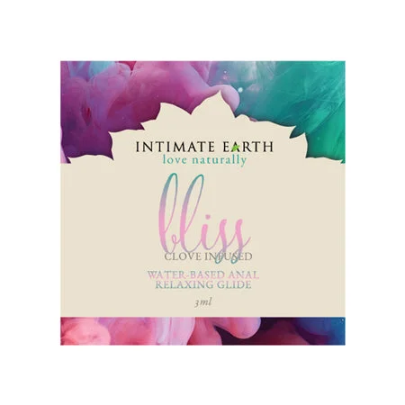 anal toys for beginner play-Intimate Earth Bliss Anal Relaxing Waterbased Glide 3 ml/0.10 oz/0.10 oz Foil