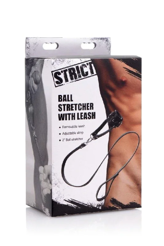 anal toys with portable tip-Strict Ball Stretcher With Leash