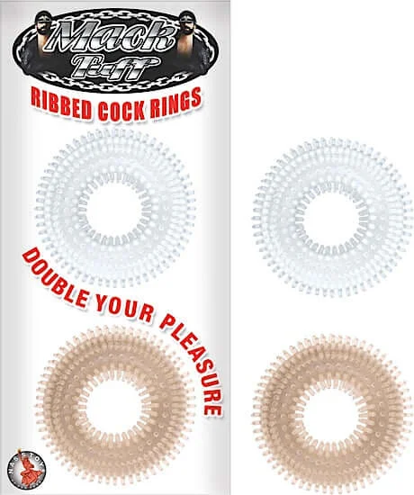 cock ring enhanced fit-Mack Tuff Ribbed Cock Rings