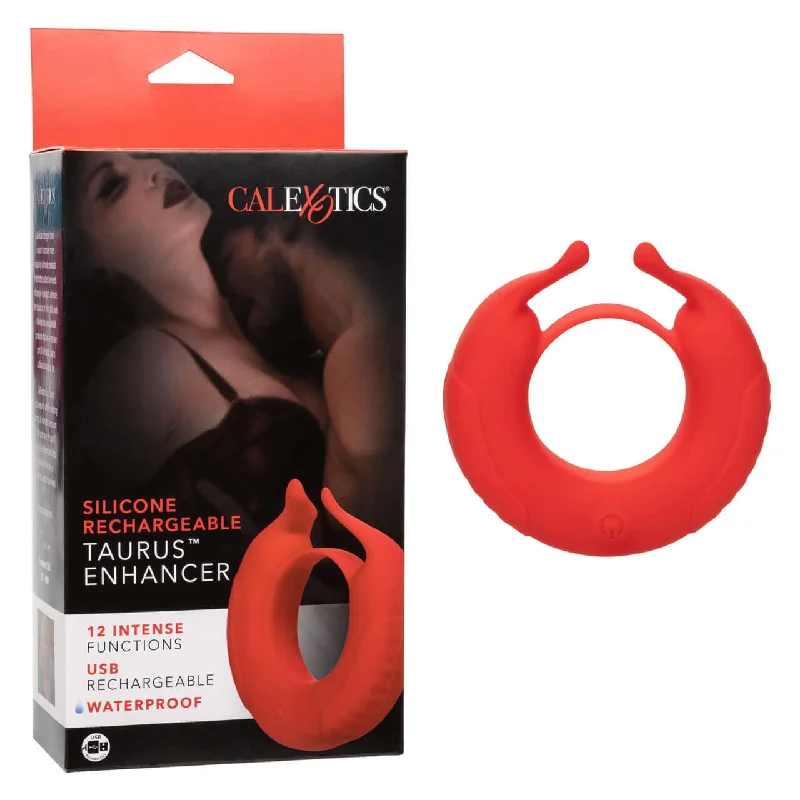 cock ring enhanced durability-Silicone Rechargeable Taurus Enhancer Cock Ring