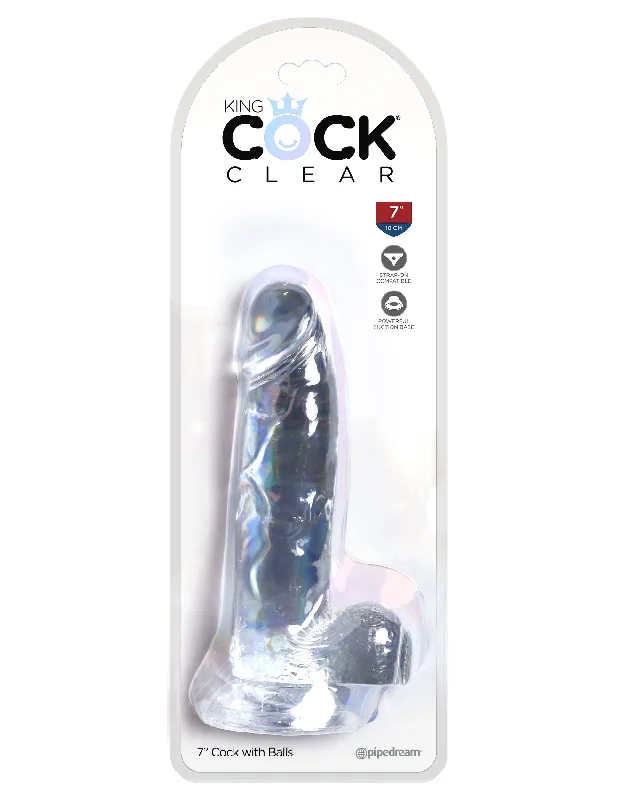 penis-odor-elimination-methods-King Cock Clear 7-Inch Dildo with Realistic Design and Suction Cup