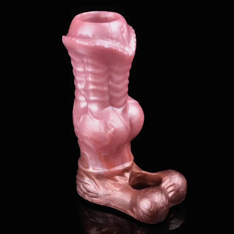 cock ring quick design-Silicone Horse Penis Sleeve Cock Enlargement & Extender