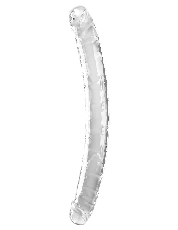 Dildo-fast-18 Inch Double Dildo - Clear