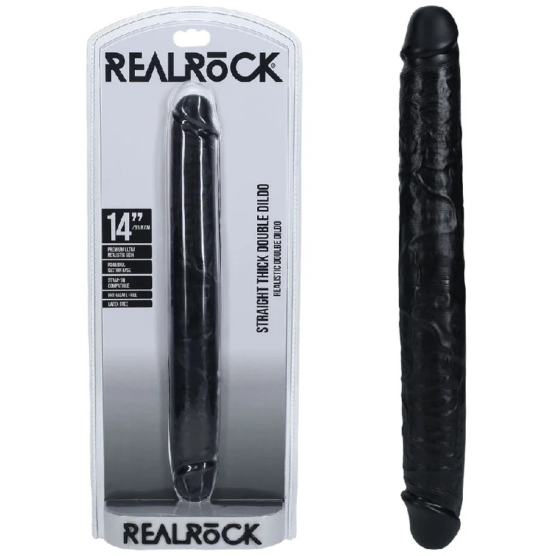 penis-care-for-seniors-REALROCK 35cm Thick Double Dildo -