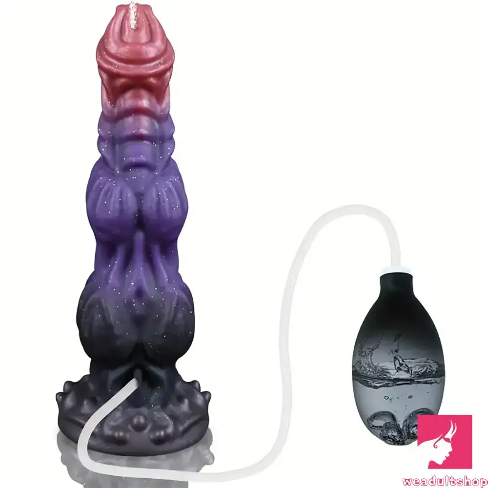 Penis-polished-9.4in Fantasy Monster Silicone Soft Ejaculating Dildo For Female Orgasm