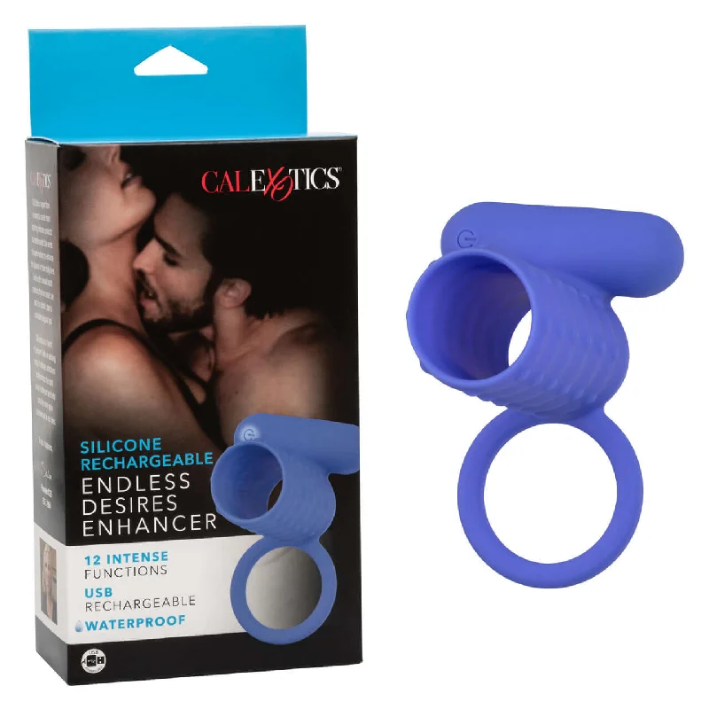 cock ring easy texture-Silicone Rechargeable Endless Desires Enhancer Pleasure Toys Cock Ring