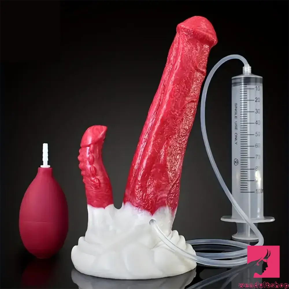 Penis-plain-8.86in Ejaculating Big Silicone Soft Odd Dildo For Men Anus Sex