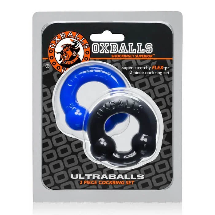 cock ring luxury grip-Ultra Balls Cock Ring Duo-Pack: Enhanced Design for Ultimate Pleasure