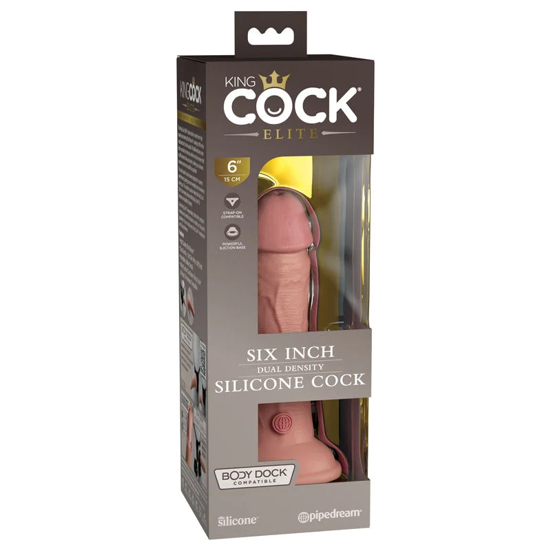 penis-erection-natural-remedies-King Cock Elite 6'' Dual Density Cock -