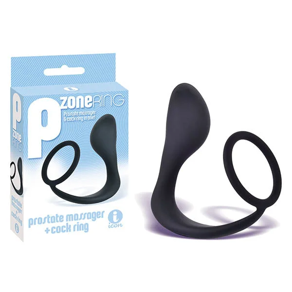 anal toys with smooth tip-The 9's P-Zone Cock Ring Prostate Massager