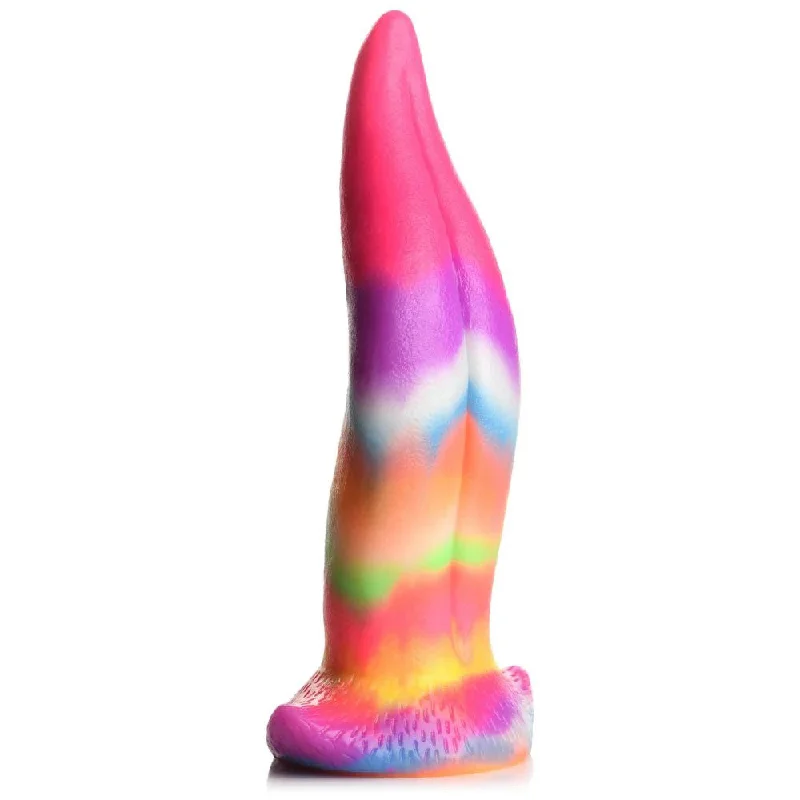 Dildo-silicone-Unicorn Kiss - Unicorn Tongue - Glow-in-the-Dark - Silicone Dildo