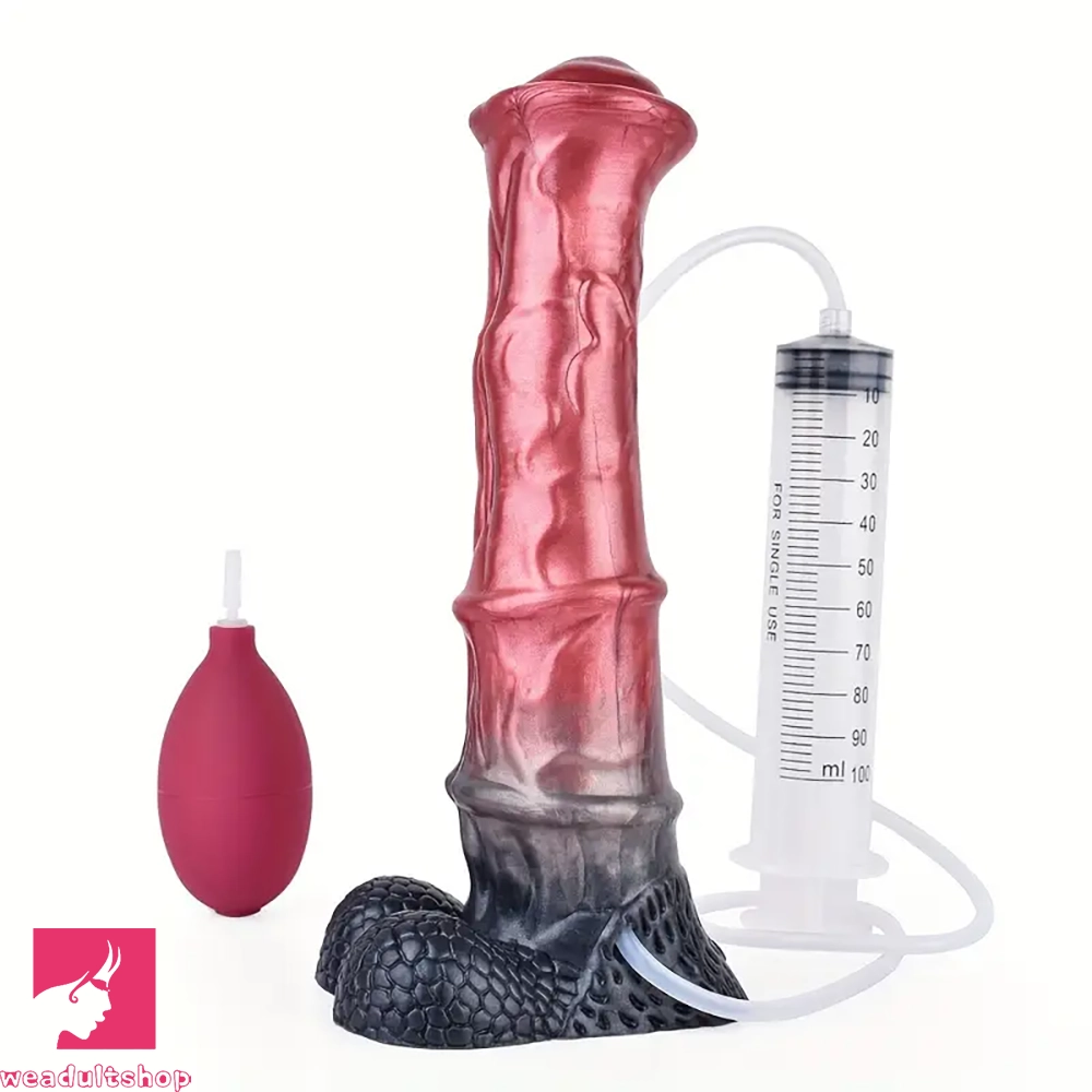 Penis-advanced-10.03in Realistic Horse Squirting Silicone Animal Penis Fantasy Dildo