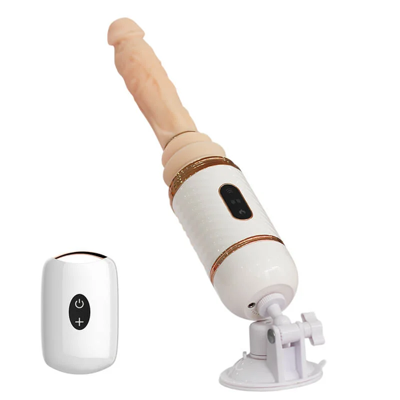 Dildo-wooden-Intelligent Heating Dildo Automatic Penis Vibration Retractable Pumping Gun