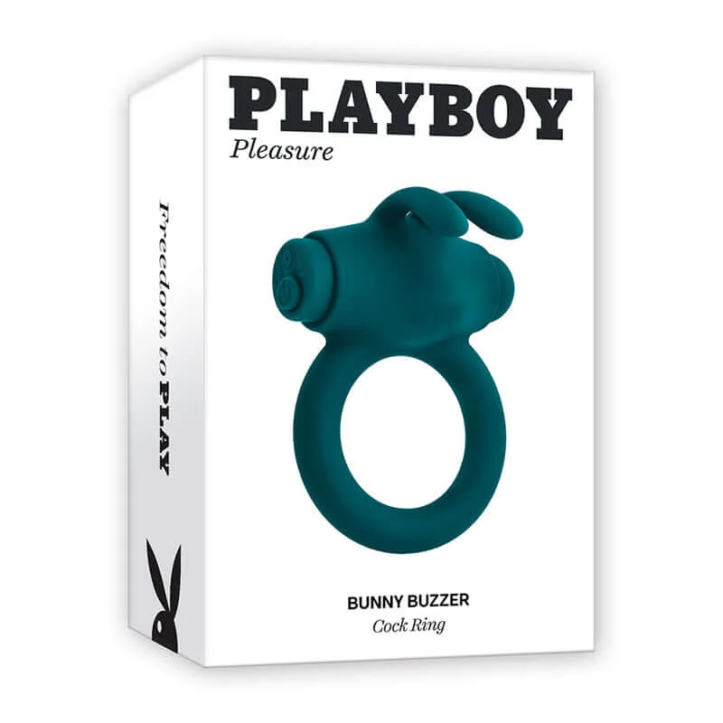 cock ring durable style-Playboy Bunny Buzzer Vibrating Cock Ring