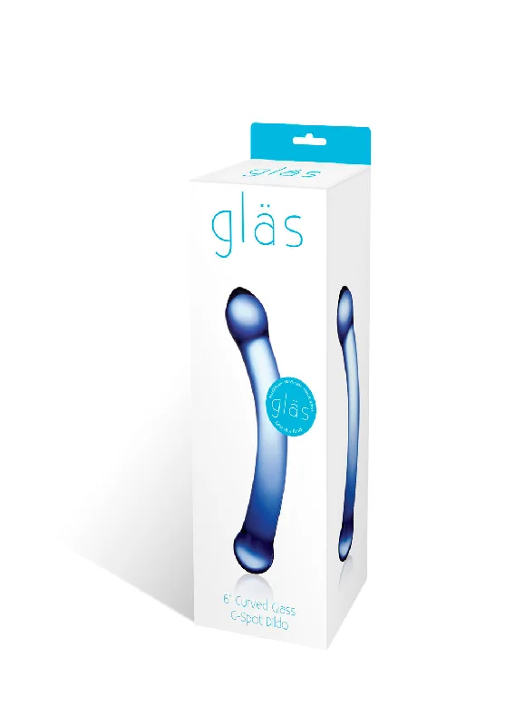 how-to-strengthen-penis-naturally-Curved G-Spot 6" Glass Dildo