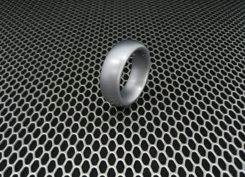 cock ring lightweight feel-Donut Style Cockring in Gray Anodized Aluminum