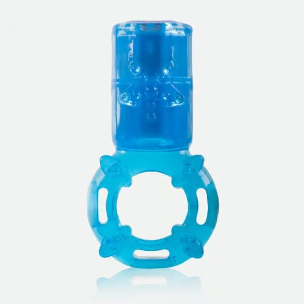 cock ring couple comfort-Screaming O Big O Vertical Vibrating Cock Ring Blue