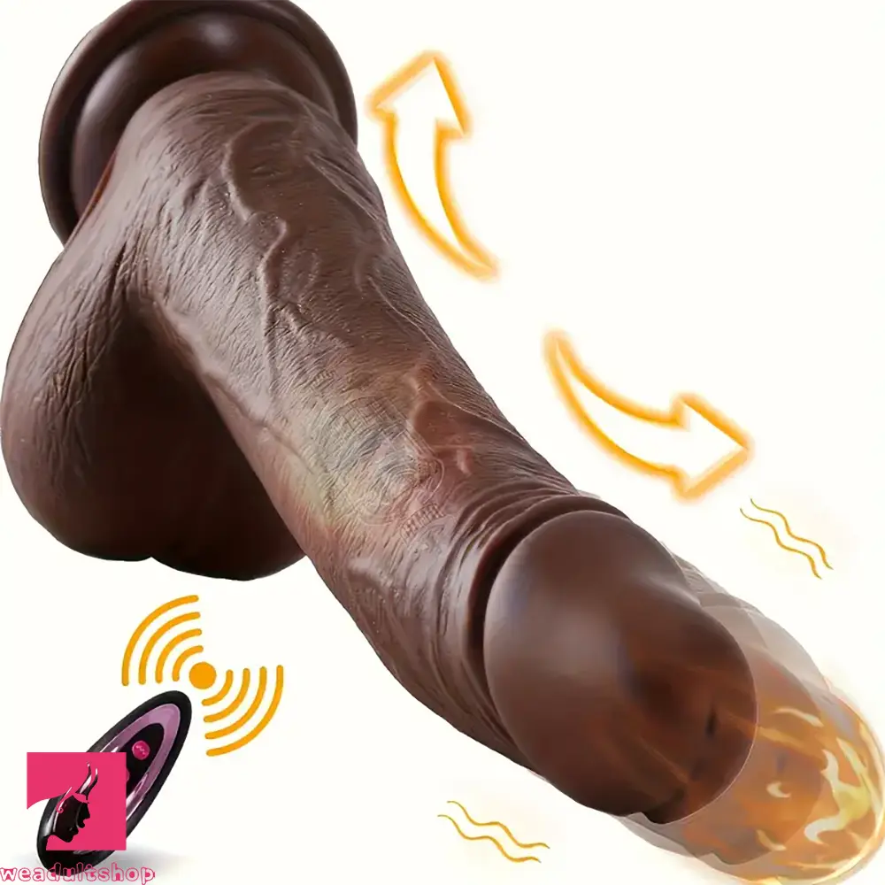 Dildo-jagged-9in Thrusting Vibrating Heating Realistic Rotation Automatic Dildo