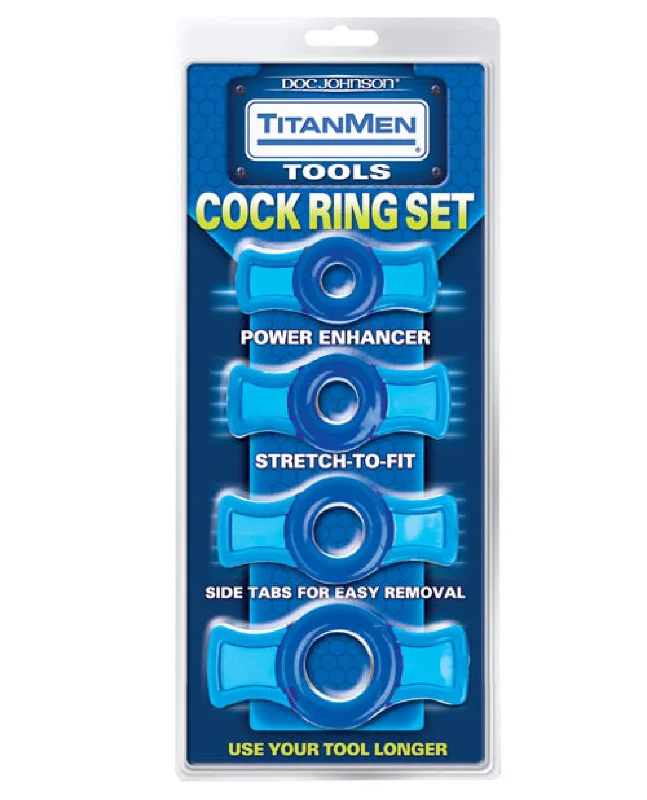 cock ring intense texture-Titanmen Tools Cock Ring Set