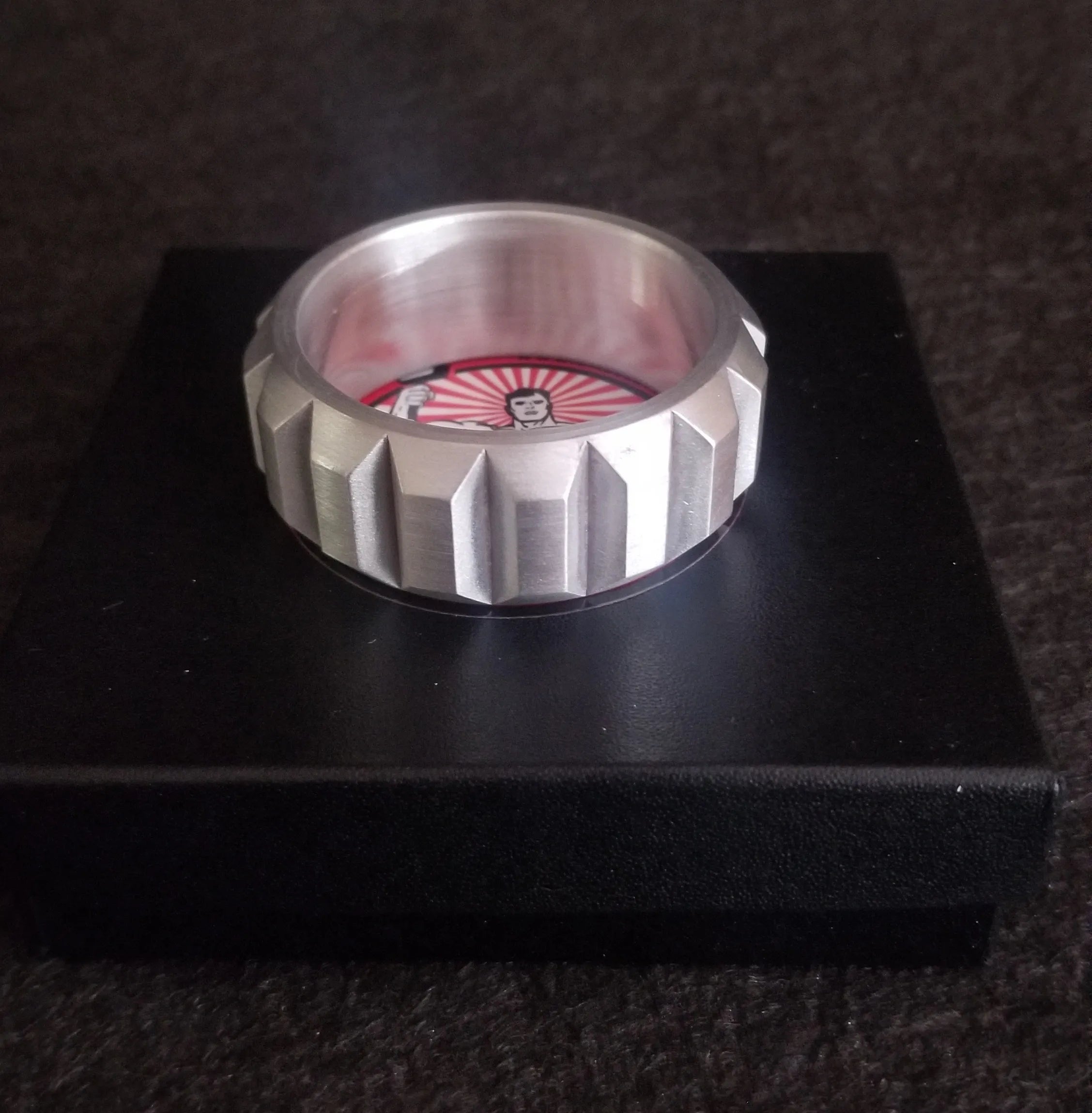 cock ring enhanced durability-Sprocket Style Cockring in Aluminum