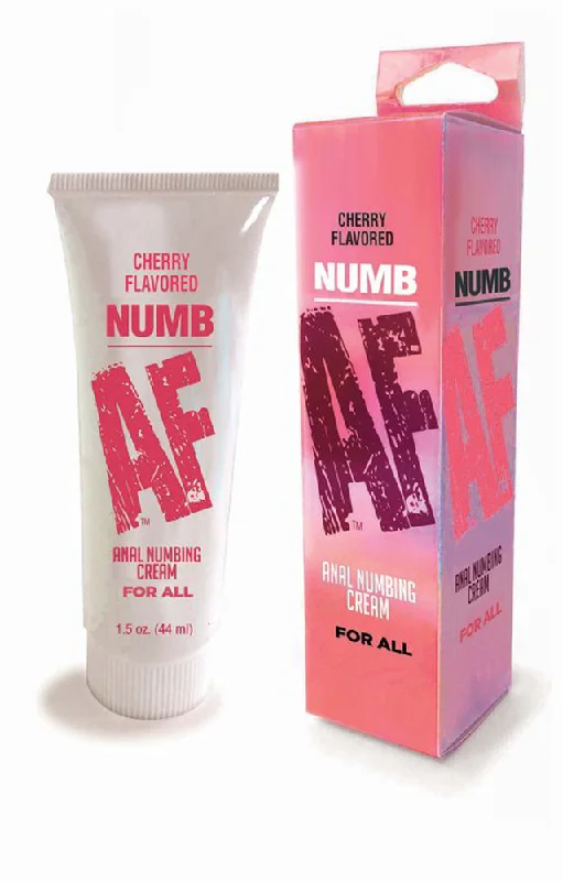 anal toys with warming feature-Numb Af - Anal Desensitizer Gel - Cherry -  1.5 Fl Oz