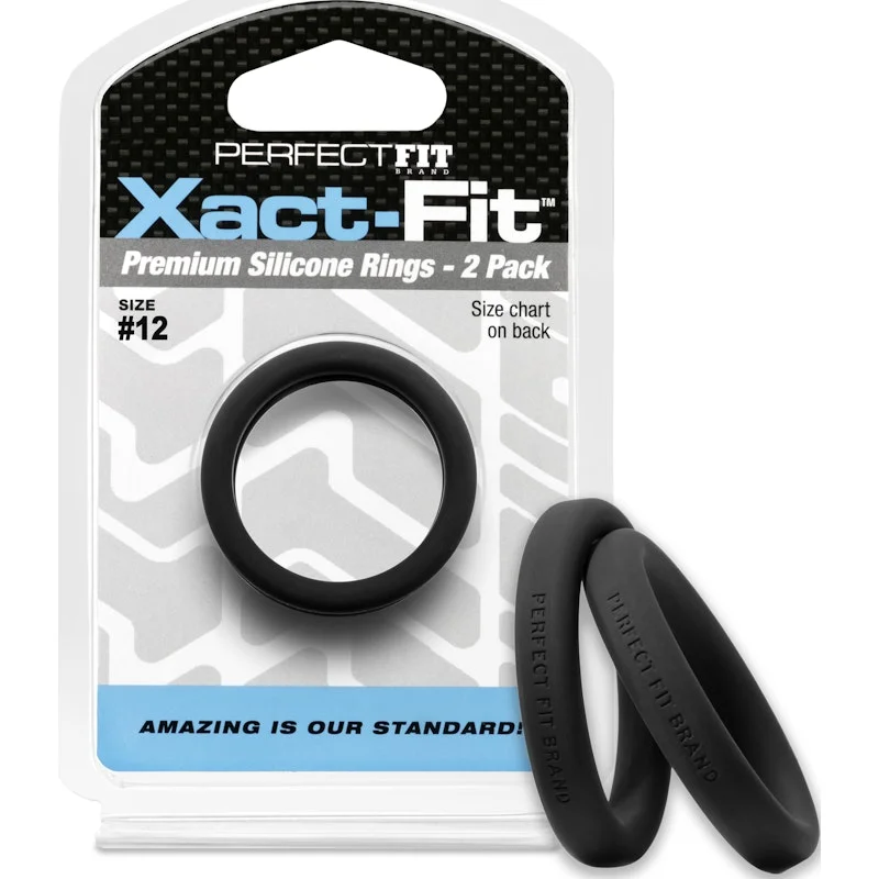 anal toys with smooth shaft-Xact-Fit #12 1.2in 2 Pk