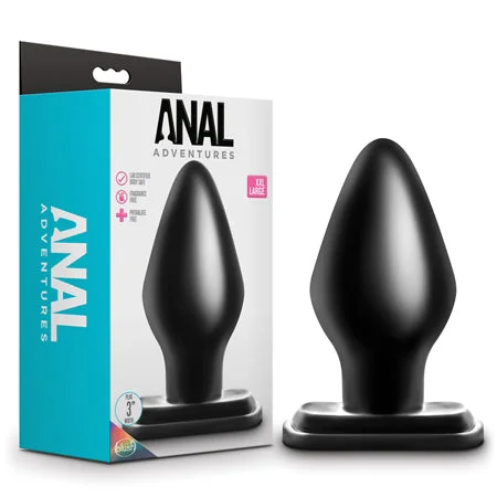 anal toys for erotic fun-Blush Anal Adventures XXL Plug Black