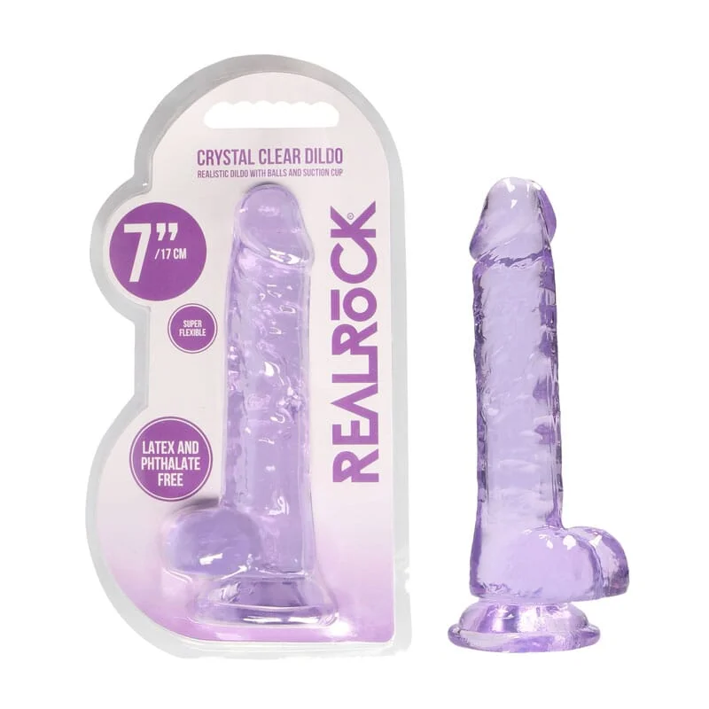 penis-swelling-reduction-methods-RealRock 7'' Realistic Dildo With Balls