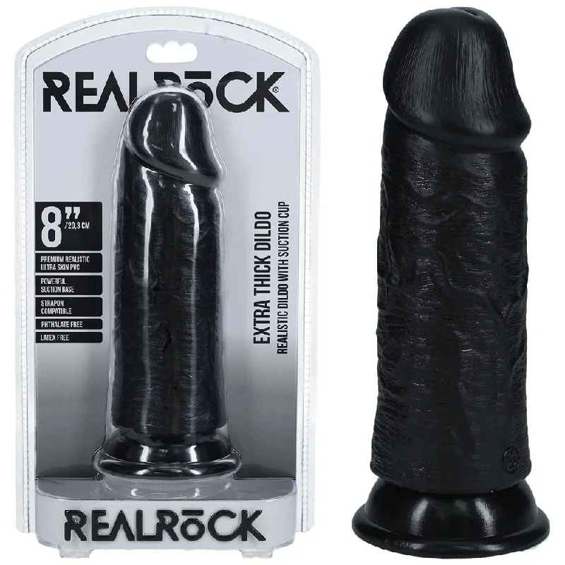 penis-size-facts-global-REALROCK 20cm Extra Thick Dildo -