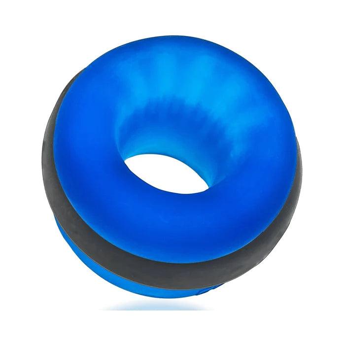 anal toys with slim shaft-Oxballs Ultracore Ballstretcher + Outer Power Ring Axis Blue