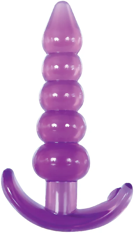 anal toys for bedroom pleasure-Bumpy Delight Anal Plug - Purple