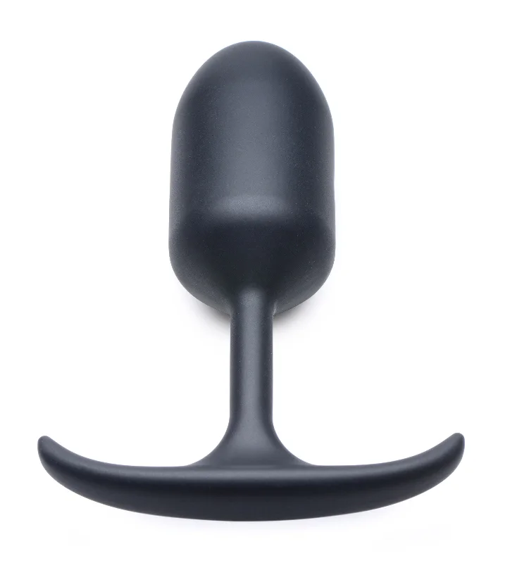 anal toys for budget shoppers-Premium Silicone Weighted Anal Plug - Medium