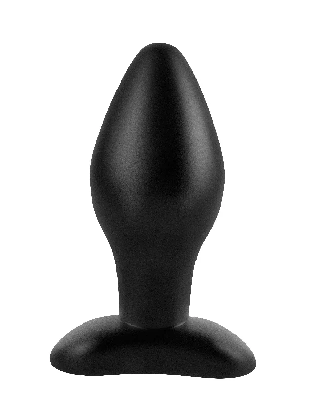 anal toys for playful play-Anal Fantasy Collection Large Silicone Plug - Black