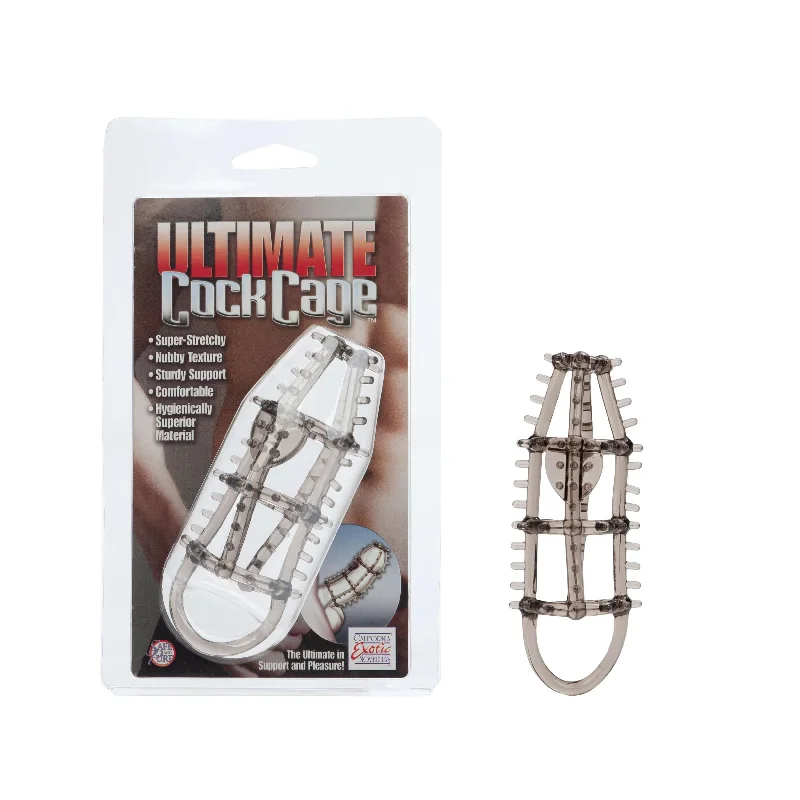 cock ring skin grip-Ultimate Cock Cage Enhancer Smoke