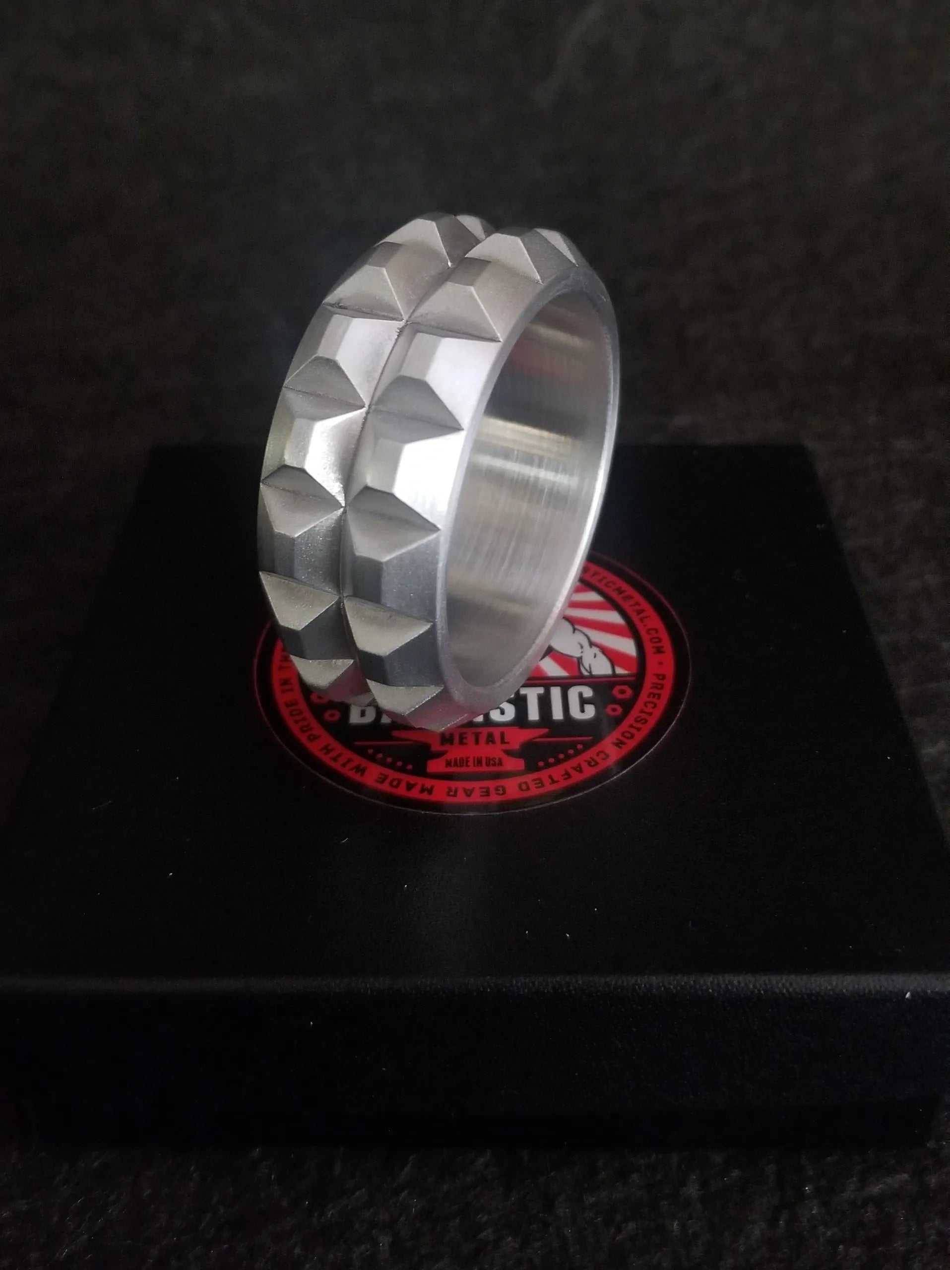 cock ring soft texture-Knobby Style Cockring in Aluminum