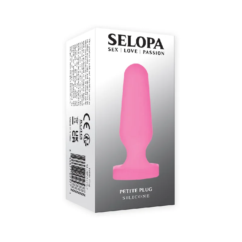 anal toys for deep fun-Selopa Petite Plug Silicone Pink