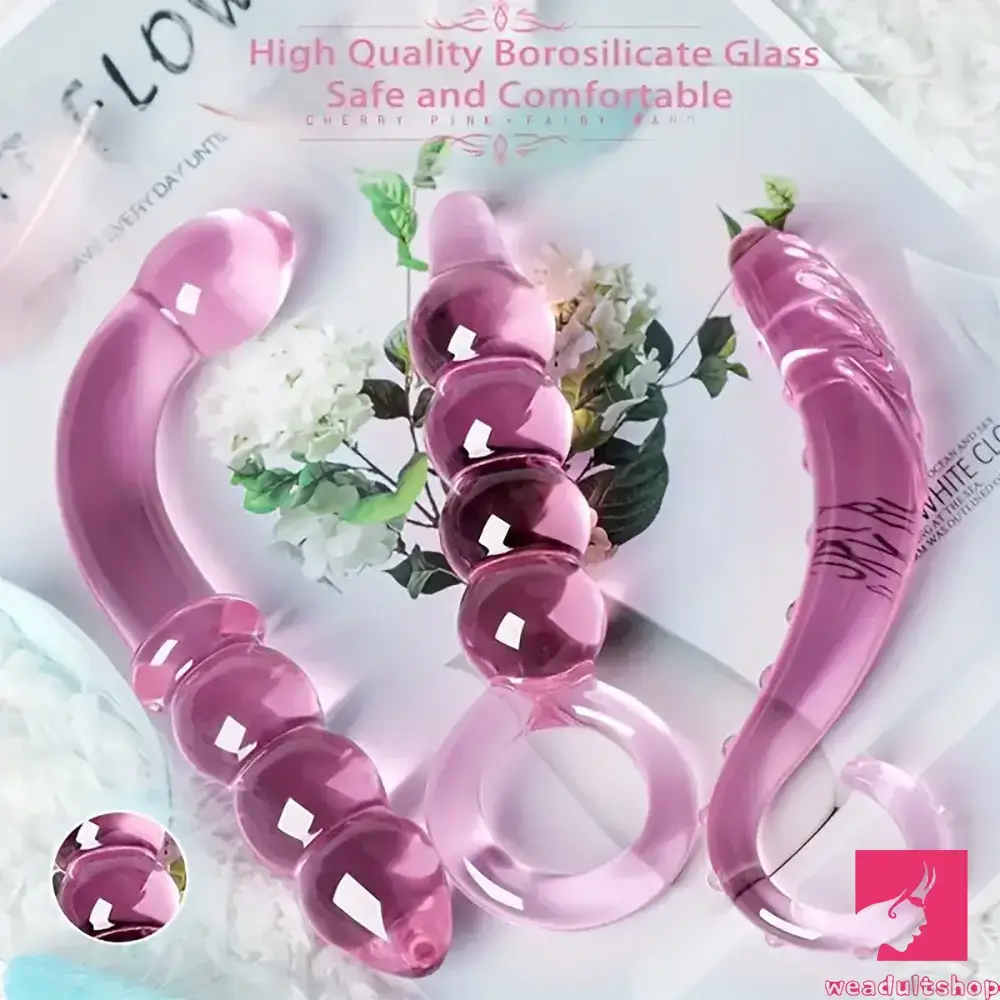 Penis-expanded-6.1in 6.3in 6.49in Glass Crystal Dildo For Female Male Sex Orgasm