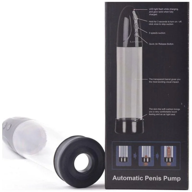 anal toys for slow play-Premium Rechargeable Suction Penis Pump with Sleeve and Donut